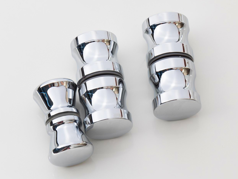 มือจับกลมพลาสติกประตูกระจกห้องน้ำ 1H