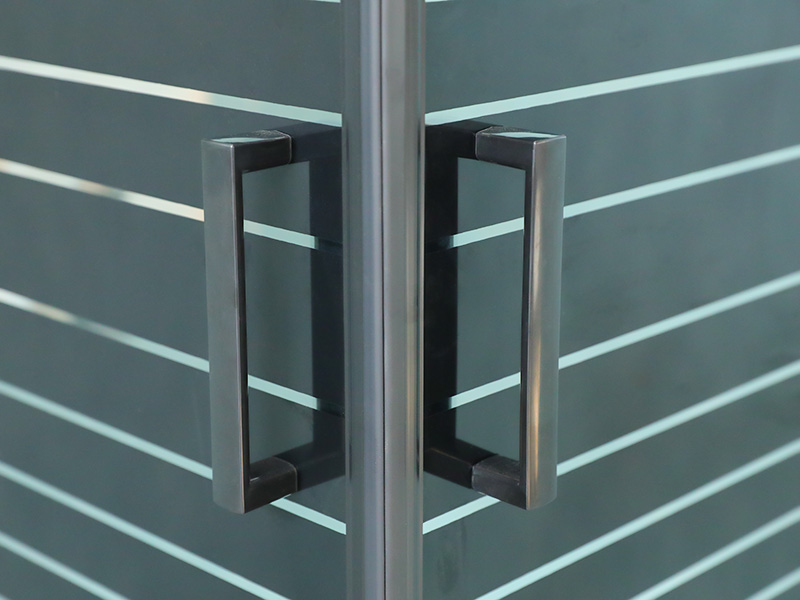 SQ อลูมิเนียมโปรไฟล์สีดำตู้อาบน้ำบานเลื่อนสี่เหลี่ยมพร้อมที่จับสองรู SQ อลูมิเนียมโปรไฟล์สีดำตู้อาบน้ำบานเลื่อนสี่เหลี่ยมพร้อมที่จับสองรู