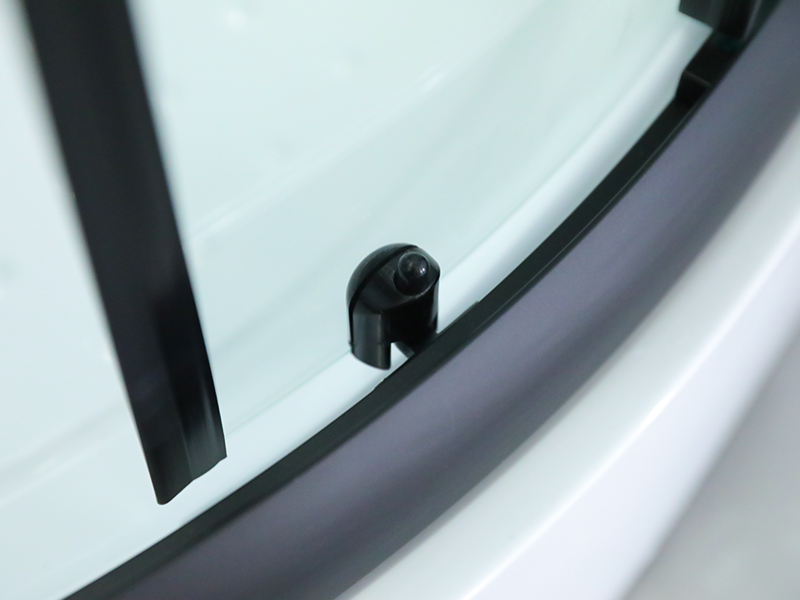 SE ตู้อาบน้ำกระจกนิรภัยบานเลื่อนโครงอลูมิเนียมสีดำ SE ตู้อาบน้ำกระจกนิรภัยบานเลื่อนโครงอลูมิเนียมสีดำ