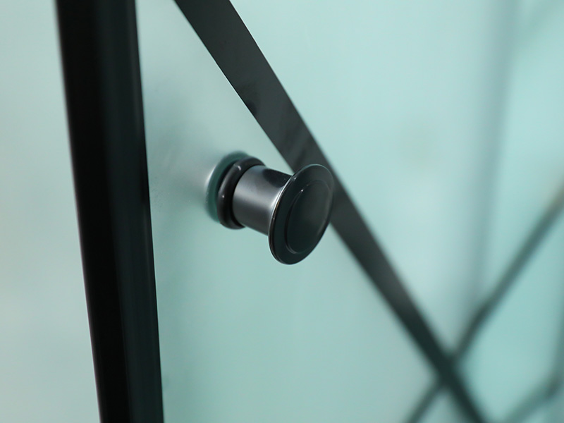 ตู้อาบน้ำบานเลื่อน SQ, กระจกนิรภัยด้านพร้อมการพิมพ์, โปรไฟล์อลูมิเนียมสีดำ, ที่จับสองรู, พร้อมถาด ตู้อาบน้ำบานเลื่อน SQ, กระจกนิรภัยด้านพร้อมการพิมพ์, โปรไฟล์อลูมิเนียมสีดำ, ที่จับสองรู, พร้อมถาด