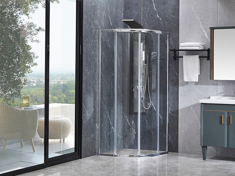 SE Chrome อลูมิเนียมโปรไฟล์บานเลื่อนตู้อาบน้ำสำหรับห้องน้ำ SE Chrome อลูมิเนียมโปรไฟล์บานเลื่อนตู้อาบน้ำสำหรับห้องน้ำ