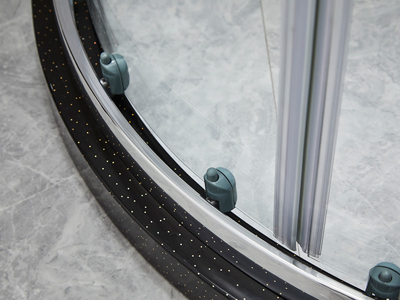 ตู้อาบน้ำบานเลื่อน SE, กระจกนิรภัยใส, โครงอะลูมิเนียมโครเมียม, มือจับสองรู, ไม่มีถาด ตู้อาบน้ำบานเลื่อน SE, กระจกนิรภัยใส, โครงอะลูมิเนียมโครเมียม, มือจับสองรู, ไม่มีถาด