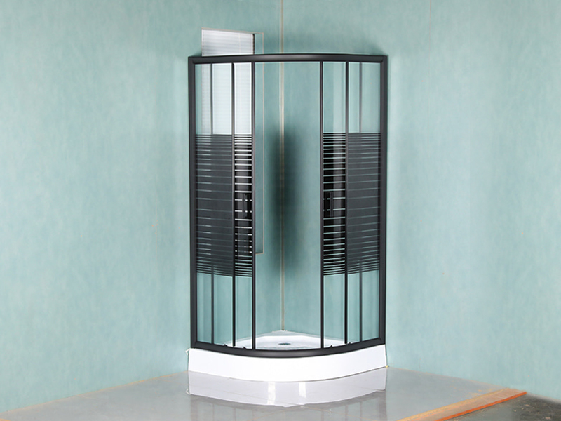 SE ตู้อาบน้ำกระจกนิรภัยบานเลื่อนโครงอลูมิเนียมสีดำ SE ตู้อาบน้ำกระจกนิรภัยบานเลื่อนโครงอลูมิเนียมสีดำ